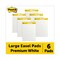 Post-It Pad, 25"X30" Self-Stick, White, PK6 559VAD6PK - alternate 17